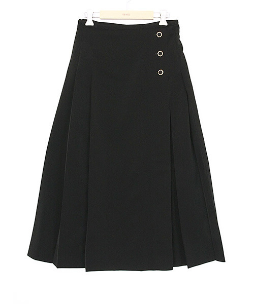 PINKHOUSE CHELSEA(ピンクハウスチェルシー)の「ラッププリーツスカート(スカート・レディース・ブラック/ブラック系その他/ベージュ系その他・SMALL/MEDIUM)」の1枚目の写真