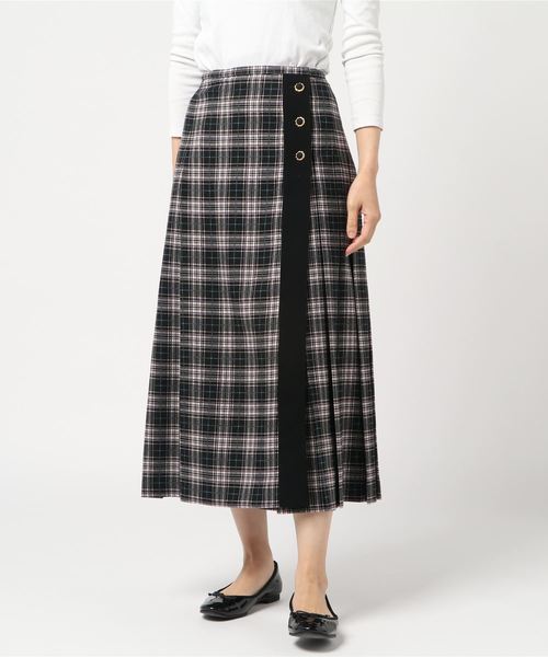 PINKHOUSE CHELSEA(ピンクハウスチェルシー)の「ラッププリーツスカート(スカート・レディース・ブラック/ブラック系その他/ベージュ系その他・SMALL/MEDIUM)」の8枚目の写真