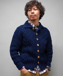 INVERALLAN: J&S アラン ポロカーディガン