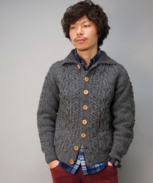 SHIPS | INVERALLAN: J&S アラン ポロカーディガン(カーディガン/ボレロ)