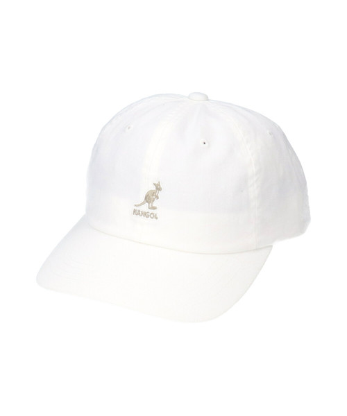 KANGOL（カンゴール）の「【KANGOL】Washed Baseball/【カンゴール】ウォッシュドベースボール　キャップ（キャップ・メンズ・ライトブルー/ブラック/ダークグリーン/ベージュ/ネイビー/オレンジ/グリーン/ホワイト系その他/ホワイト/イエロー/ブルー系その他/パープル/ブルー系その他2/レッド系その他/ワイン/イエロー系その他/ブルー系その他3/ピンク/グリーン系/ブラック系その他/ブラック×ピンク・ONE SIZE）」の2枚目の写真
