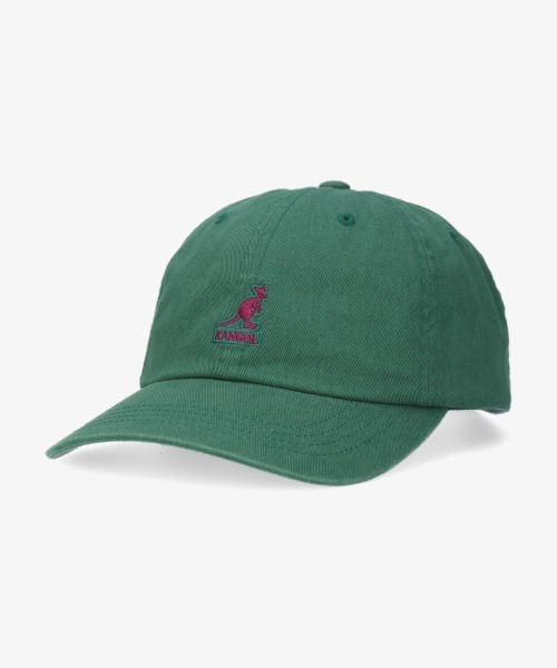 KANGOL（カンゴール）の「【KANGOL】Washed Baseball/【カンゴール】ウォッシュドベースボール　キャップ（キャップ・メンズ・ライトブルー/ブラック/ダークグリーン/ベージュ/ネイビー/オレンジ/グリーン/ホワイト系その他/ホワイト/イエロー/ブルー系その他/パープル/ブルー系その他2/レッド系その他/ワイン/イエロー系その他/ブルー系その他3/ピンク/グリーン系/ブラック系その他/ブラック×ピンク・ONE SIZE）」の8枚目の写真