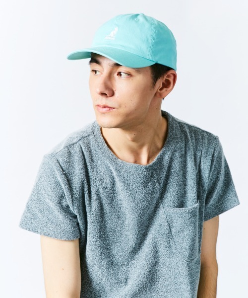 KANGOL（カンゴール）の「【KANGOL】Washed Baseball/【カンゴール】ウォッシュドベースボール　キャップ（キャップ・メンズ・ライトブルー/ブラック/ダークグリーン/ベージュ/ネイビー/オレンジ/グリーン/ホワイト系その他/ホワイト/イエロー/ブルー系その他/パープル/ブルー系その他2/レッド系その他/ワイン/イエロー系その他/ブルー系その他3/ピンク/グリーン系/ブラック系その他/ブラック×ピンク・ONE SIZE）」の14枚目の写真