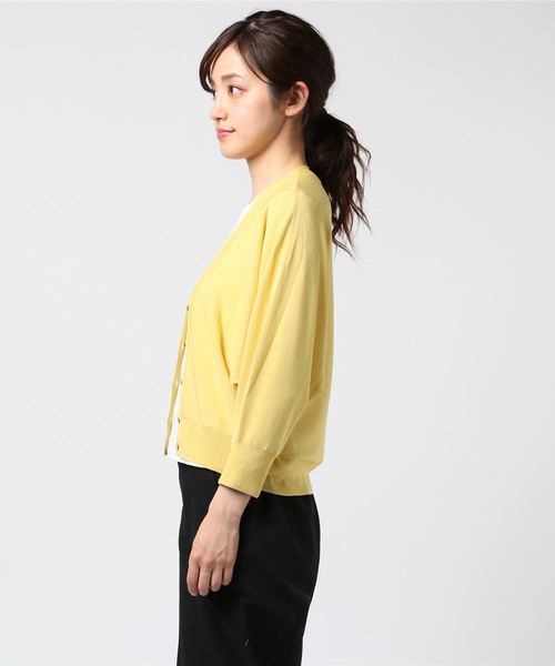 PICCIN（ピッチン）の「接触冷感ドルマンスリーブカーディガン（カーディガン/ボレロ・レディース・ネイビー/オフホワイト/ピンク/イエロー・MEDIUM）」の5枚目の写真