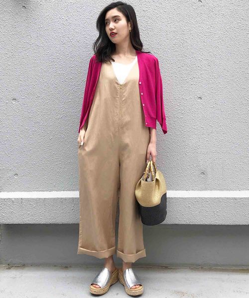 PICCIN（ピッチン）の「接触冷感ドルマンスリーブカーディガン（カーディガン/ボレロ・レディース・ネイビー/オフホワイト/ピンク/イエロー・MEDIUM）」の12枚目の写真