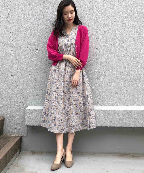 PICCIN（ピッチン）の「接触冷感ドルマンスリーブカーディガン（カーディガン/ボレロ・レディース・ネイビー/オフホワイト/ピンク/イエロー・MEDIUM）」の15枚目の写真