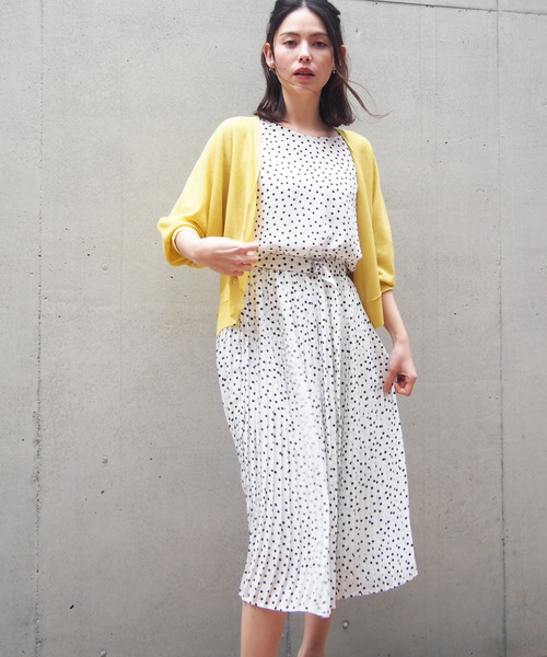 PICCIN（ピッチン）の「接触冷感ドルマンスリーブカーディガン（カーディガン/ボレロ・レディース・ネイビー/オフホワイト/ピンク/イエロー・MEDIUM）」の21枚目の写真