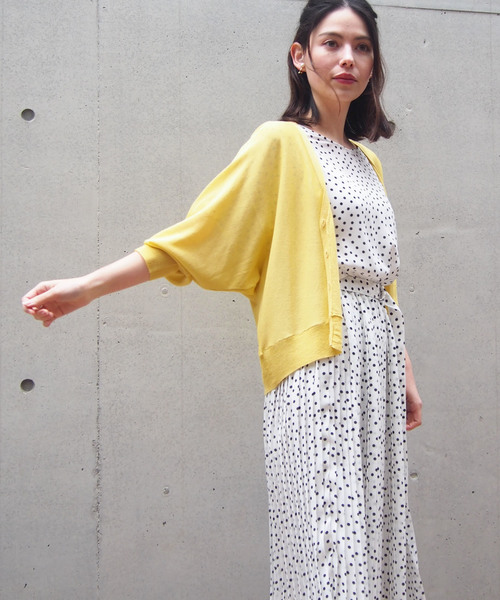 PICCIN（ピッチン）の「接触冷感ドルマンスリーブカーディガン（カーディガン/ボレロ・レディース・ネイビー/オフホワイト/ピンク/イエロー・MEDIUM）」の20枚目の写真