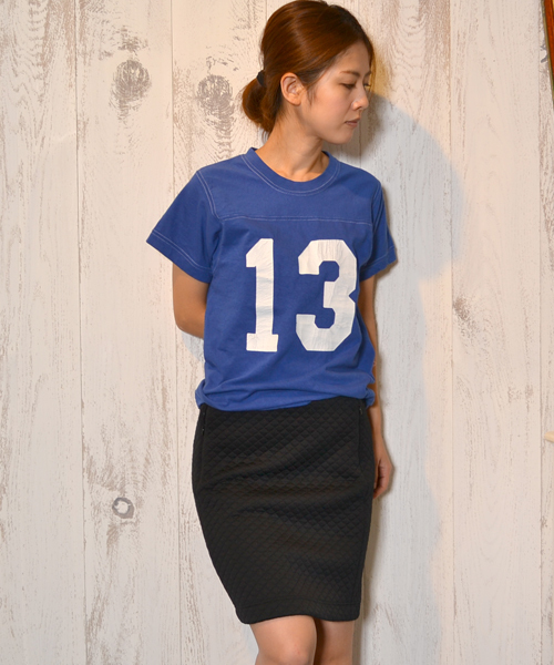 AMERICAN RAG CIE（アメリカンラグシー）の「ナンバリングＴシャツ/AYN-L141-CT092（Tシャツ/カットソー・レディース・オフホワイト/トップグレー/ブルー・FREE）」の4枚目の写真