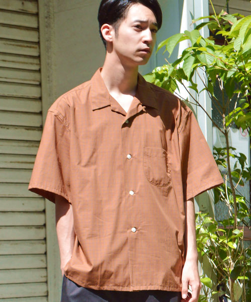ROOPTOKYO(ループトウキョウ)の「TOWNCRAFT/タウンクラフト CHECK OPEN SS SHIRTS(シャツ/ブラウス・メンズ・グレー/レッド/ブラウン・L/M/XL)」の2枚目の写真