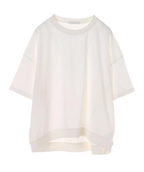 AMERICAN HOLIC（アメリカンホリック）の「脇切替立体カットプルオーバー（Tシャツ/カットソー・レディース・オフホワイト/ブルー/ブラック/カーキ・FREE）」の14枚目の写真