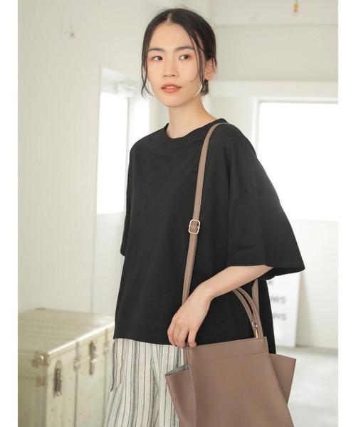 AMERICAN HOLIC（アメリカンホリック）の「脇切替立体カットプルオーバー（Tシャツ/カットソー・レディース・オフホワイト/ブルー/ブラック/カーキ・FREE）」の12枚目の写真