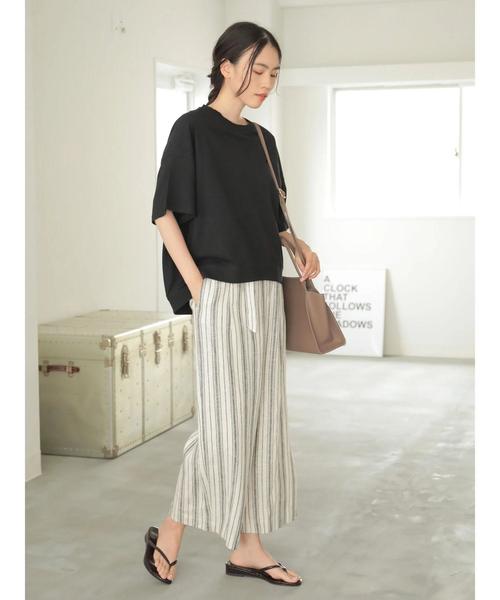 AMERICAN HOLIC（アメリカンホリック）の「脇切替立体カットプルオーバー（Tシャツ/カットソー・レディース・オフホワイト/ブルー/ブラック/カーキ・FREE）」の7枚目の写真