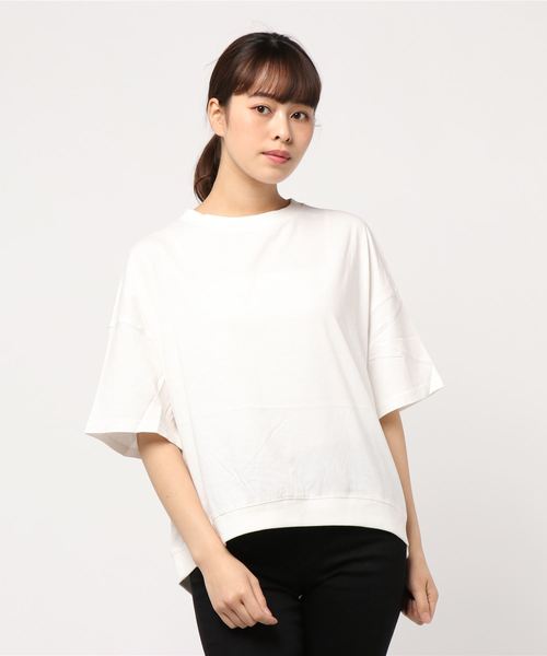 AMERICAN HOLIC（アメリカンホリック）の「脇切替立体カットプルオーバー（Tシャツ/カットソー・レディース・オフホワイト/ブルー/ブラック/カーキ・FREE）」の13枚目の写真