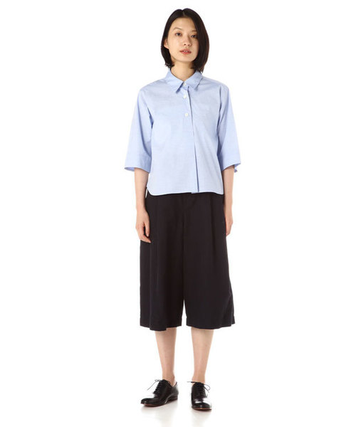 MARGARET HOWELL（マーガレットハウエル）の「YARN DYE COTTON LINEN（その他パンツ・レディース・ネイビー/カーキ・1/2/3）」の7枚目の写真