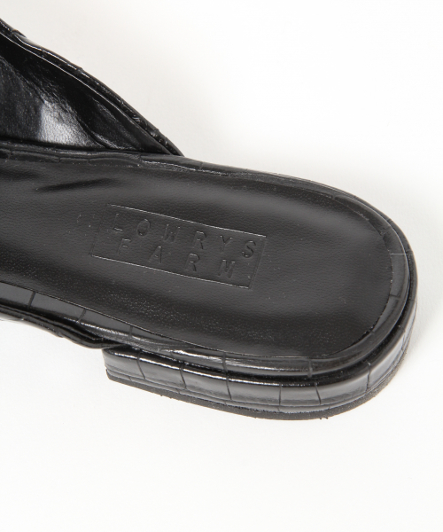 LOWRYS FARM（ローリーズファーム）の「フラットミュール　844105（サンダル・レディース・ブラック/ブラウン・MEDIUM/LARGE）」の7枚目の写真