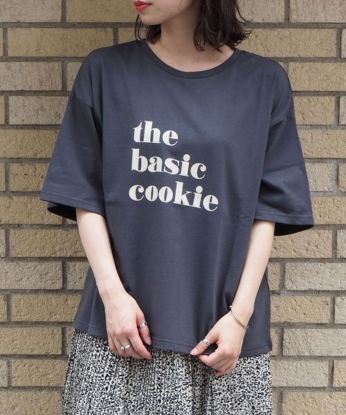 tiptop(ティップトップ)の「the basic cookie半袖Tee(Tシャツ/カットソー・レディース・ブラック/ベージュ/パープル/オフホワイト・FREE)」の4枚目の写真