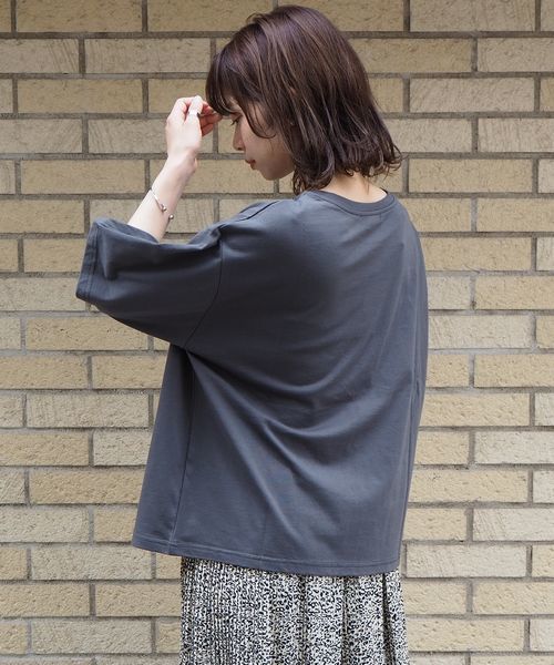 tiptop(ティップトップ)の「the basic cookie半袖Tee(Tシャツ/カットソー・レディース・ブラック/ベージュ/パープル/オフホワイト・FREE)」の10枚目の写真