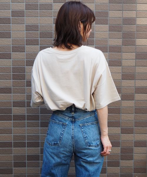 tiptop(ティップトップ)の「the basic cookie半袖Tee(Tシャツ/カットソー・レディース・ブラック/ベージュ/パープル/オフホワイト・FREE)」の13枚目の写真
