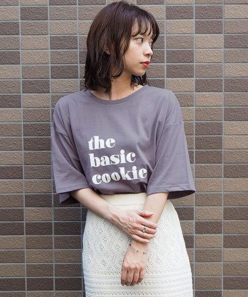 tiptop(ティップトップ)の「the basic cookie半袖Tee(Tシャツ/カットソー・レディース・ブラック/ベージュ/パープル/オフホワイト・FREE)」の14枚目の写真