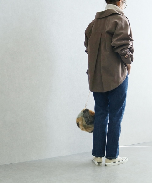 reca（レカ）の「キャンディスリーブショート丈トレンチコート（トレンチコート・レディース・ベージュ/ブラウン/カーキ・M/L）」の13枚目の写真