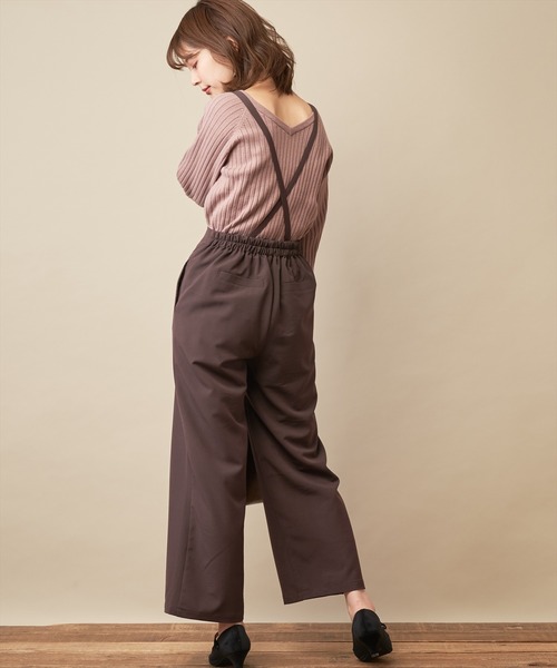 natural couture(ナチュラルクチュール)の「前後2WAY太リブゆるニット(ニット/セーター・レディース・ダークブラウン/パープル/サックスブルー/アイボリー/ピンクベージュ・FREE)」の18枚目の写真
