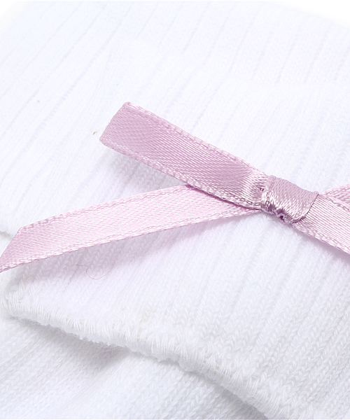 WEGO（ウィゴー）の「WEGO/リボン折り返しソックス（ソックス/靴下・レディース・ホワイト/ブラック/サックスブルー/パープル・FREE）」の8枚目の写真