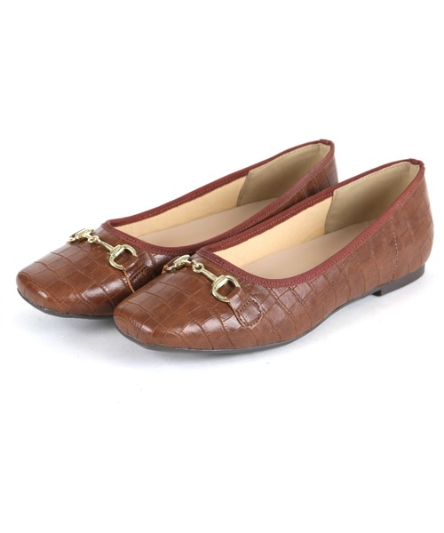 minky me!（ミンキーミー）の「走れるスクエアトゥビット付きフラットパンプス（パンプス・レディース・シルバー/ブラック×グリーン/D/E/パイソン/ブラック系その他2/ベージュ系その他2・23/24/25/22.5/24.5/23.5）」の22枚目の写真