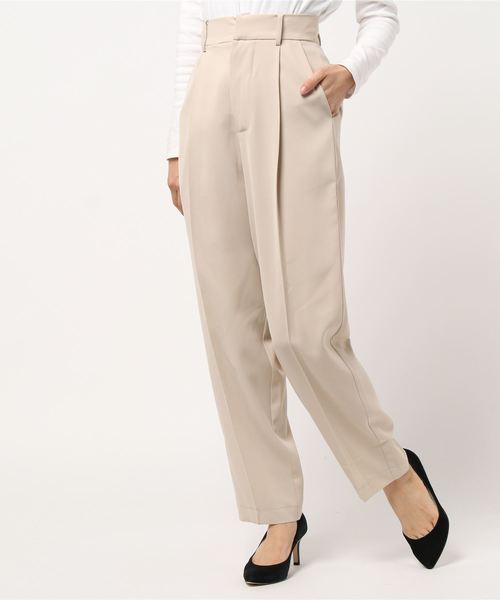 archives（アルシーヴ）の「ジョーゼットタックスラックス（その他パンツ・レディース・ブラック/ベージュ/オレンジ/グリーン系その他・MEDIUM）」の2枚目の写真