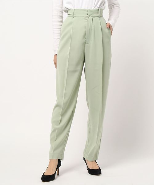 archives（アルシーヴ）の「ジョーゼットタックスラックス（その他パンツ・レディース・ブラック/ベージュ/オレンジ/グリーン系その他・MEDIUM）」の3枚目の写真