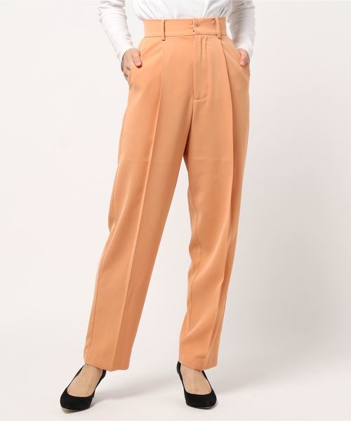 archives（アルシーヴ）の「ジョーゼットタックスラックス（その他パンツ・レディース・ブラック/ベージュ/オレンジ/グリーン系その他・MEDIUM）」の4枚目の写真