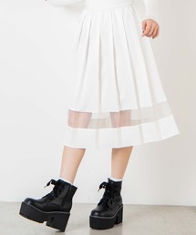 WEGO | WEGO/シアーラインプリーツミドルスカート(スカート)