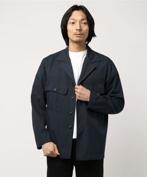 ADAM ET ROPE' | 強撚サテン オーバーサイズ サファリジャケット(ブルゾン)