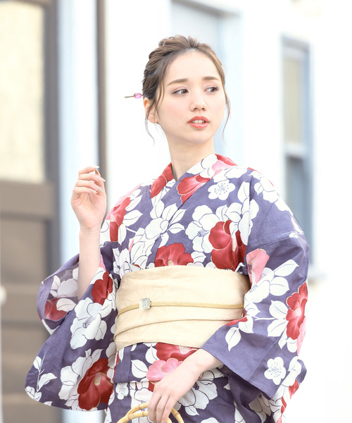 bonheur saisons(ボヌールセゾン)の「選べるレディース浴衣2点セット (浴衣+帯)「bonheur saisons/ボヌールセゾン」(浴衣・レディース・ホワイト系その他/ベージュ系その他/ブルー系その他/パープル系その他/ホワイト系その他2/ブルー系その他2/ブルー系その他3/パープル系その他2・FREE)」の7枚目の写真