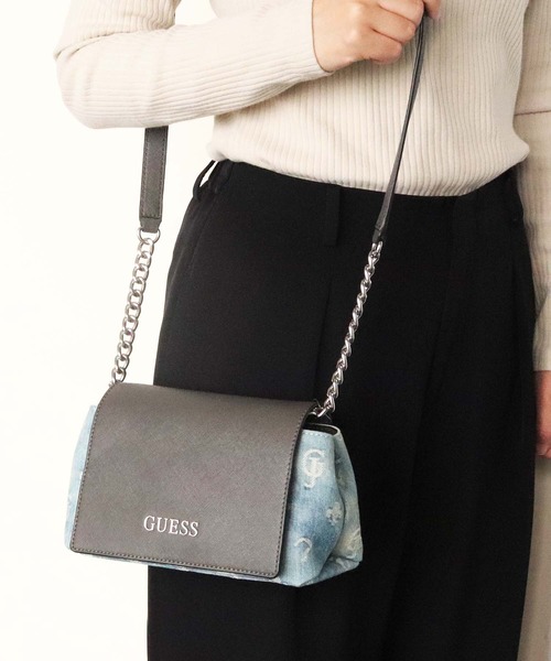 Guess ゲス デニム ショルダーバッグ ショルダーバッグ Guess ゲス のファッション通販 Zozotown