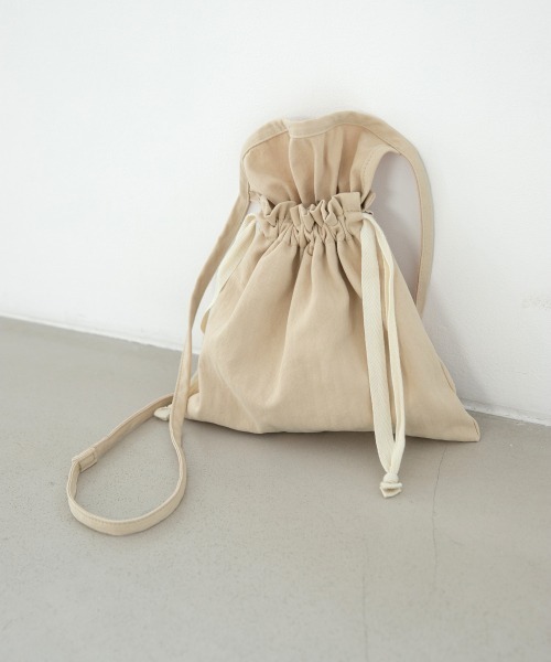 LOWRYS FARM（ローリーズファーム）の「エプロンキンチャクショルダー　886869（ショルダーバッグ・レディース・カーキ/アイボリー/ブラウン・FREE）」の2枚目の写真