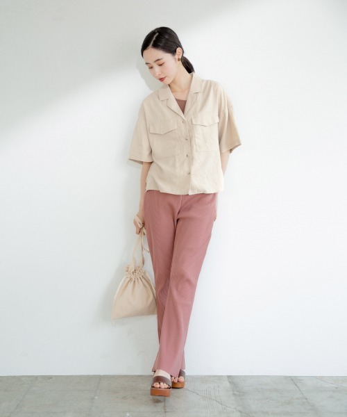 LOWRYS FARM（ローリーズファーム）の「エプロンキンチャクショルダー　886869（ショルダーバッグ・レディース・カーキ/アイボリー/ブラウン・FREE）」の4枚目の写真