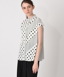 RAW FUDGE | イレギュラードット切替ブラウス(シャツ/ブラウス)