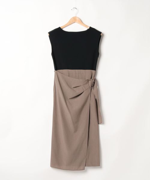 LOUNGEDRESS（ラウンジドレス）の「リネンライクニットワンピース（ワンピース・レディース・ブラウン/イエロー・FREE）」の8枚目の写真