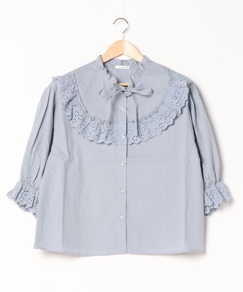 apres jour(アプレジュール)の「コットンレースフリルブラウス【ZOZOTOWN限定アイテム】【6AP】(シャツ/ブラウス・レディース・オフホワイト/ブラック/サックスブルー・フリー)」の19枚目の写真