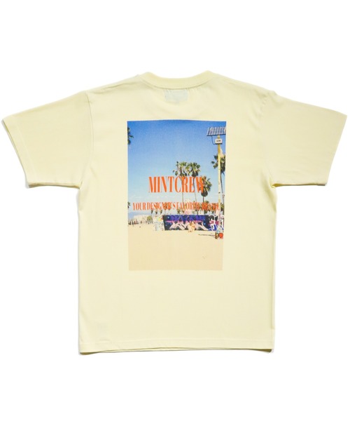 MINTCREW(ミントクルー)の「【MINTCREW】LA Beach Tee / ミントクルー LAビーチ グラフィック Tシャツ(Tシャツ/カットソー・メンズ・ホワイト/ブラック/ナチュラル・MEDIUM/LARGE/X-LARGE)」の3枚目の写真