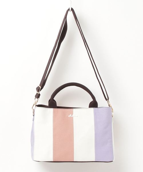 Clelia(クレリア)の「2wayマルチカラーキャンバスショルダーバッグ(ショルダーバッグ・レディース・グレー系その他/ブラウン系その他/ラベンダー/パープル系その他/ピンク系その他・ONE SIZE)」の16枚目の写真