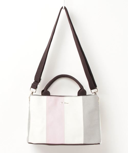 Clelia(クレリア)の「2wayマルチカラーキャンバスショルダーバッグ(ショルダーバッグ・レディース・グレー系その他/ブラウン系その他/ラベンダー/パープル系その他/ピンク系その他・ONE SIZE)」の13枚目の写真