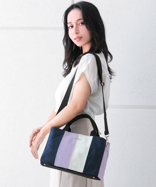 Clelia(クレリア)の「2wayマルチカラーキャンバスショルダーバッグ(ショルダーバッグ・レディース・グレー系その他/ブラウン系その他/ラベンダー/パープル系その他/ピンク系その他・ONE SIZE)」の18枚目の写真