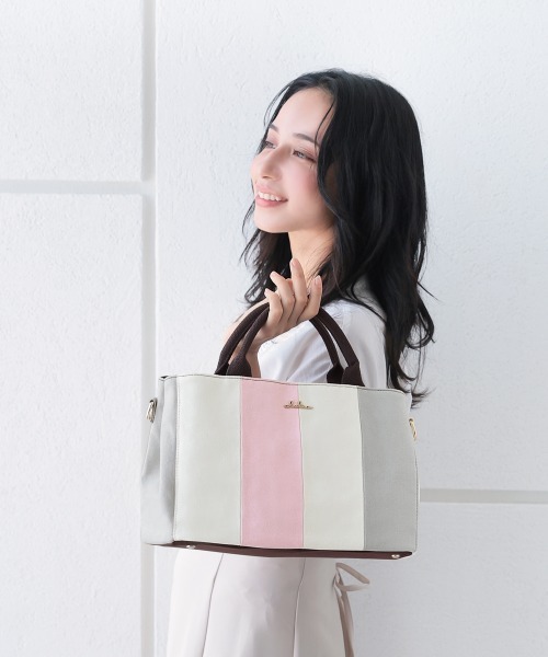 Clelia(クレリア)の「2wayマルチカラーキャンバスショルダーバッグ(ショルダーバッグ・レディース・グレー系その他/ブラウン系その他/ラベンダー/パープル系その他/ピンク系その他・ONE SIZE)」の20枚目の写真
