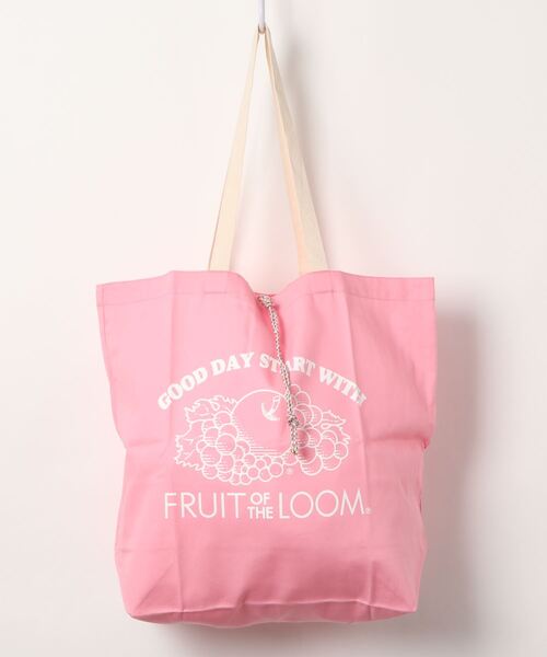 FRUIT OF THE LOOM(フルーツオブザルーム)の「BRAIDED CORD TOTE BAG(トートバッグ・レディース・オレンジ/ピンク/オフホワイト/ラベンダー/イエロー/サックスブルー/ミント・FREE)」の7枚目の写真