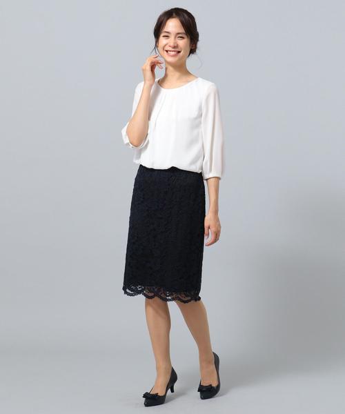 ANY(エニィ)の「【セレモニー】レース&シフォン ワンピース(ワンピース・レディース・ブラック系/ネイビー系・1/2/3)」の21枚目の写真