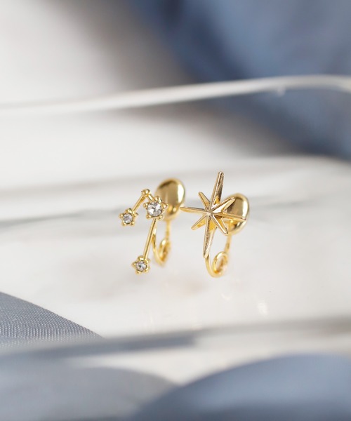 ビジューが紡ぐ星座イヤリング（イヤリング）｜ANEMONE（アネモネ）の