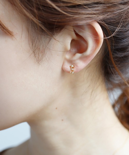 ANEMONE（アネモネ）の「ビジューが紡ぐ星座イヤリング（イヤリング・レディース・B/J/D/L/C/K/A/I/G/E/F/H・FREE）」の8枚目の写真