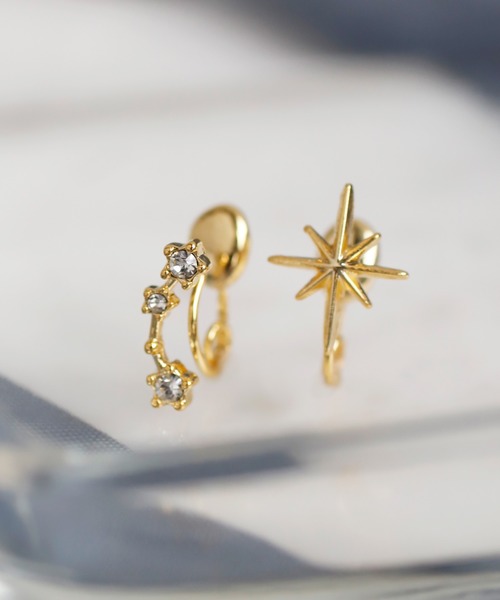 ANEMONE（アネモネ）の「ビジューが紡ぐ星座イヤリング（イヤリング・レディース・B/J/D/L/C/K/A/I/G/E/F/H・FREE）」の11枚目の写真